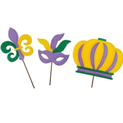 The Round Top Collection All Glitter Mardi Gras Icons