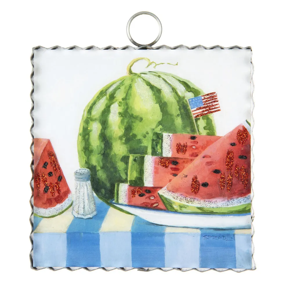 The Round Top Collection Americana Watermelon Mini Gallery Art