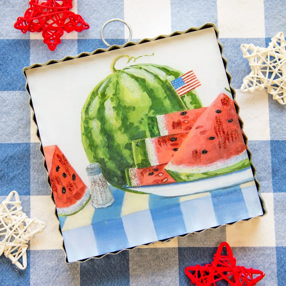 The Round Top Collection Americana Watermelon Mini Gallery Art