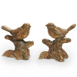 RAZ Antique Gold Bird on Branch