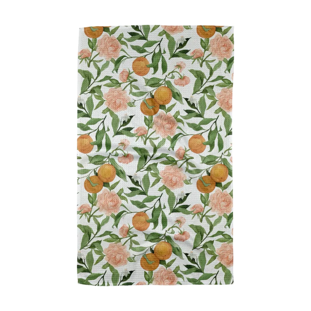 Geometry A Peony For Your Thoughts Tea Towel