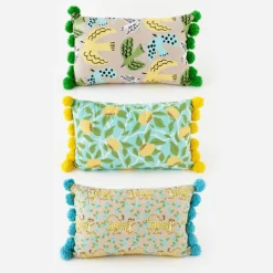 180 Degrees Aqua Accent Summer Pillow