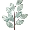 Regency Aqua Glitter Magnolia Leaf Spray