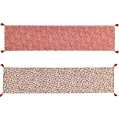 Two's Company Autumn Blush Quilted Double-Sided Table Runner