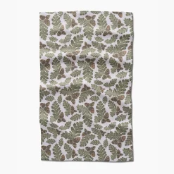 Geometry Autumn Pines Tea Towel