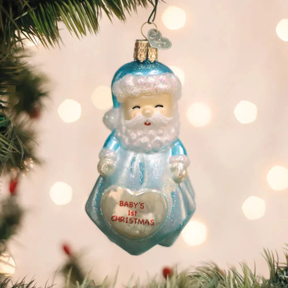 Old World Christmas Baby Boy's 1st Santa Lovey Ornament