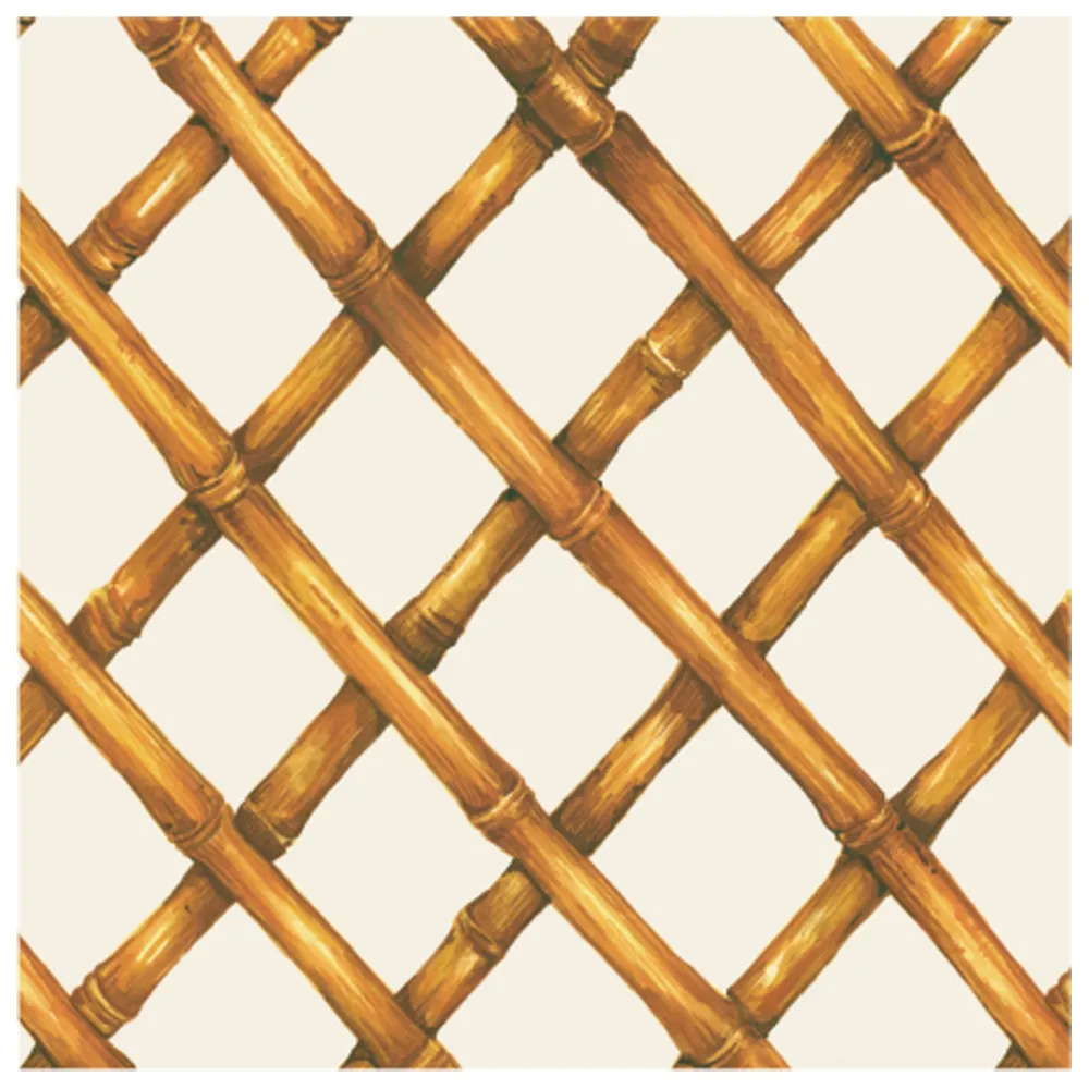 Hester & Cook Bamboo Lattice Cocktail Napkin Set