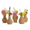 Two's Company Basket Weave Pattern Vase