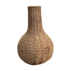 Two's Company Basket Weave Pattern Vase