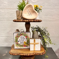 Mudpie Beaded Tiered Tray