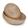 RAZ Beaded Wooden Bowl