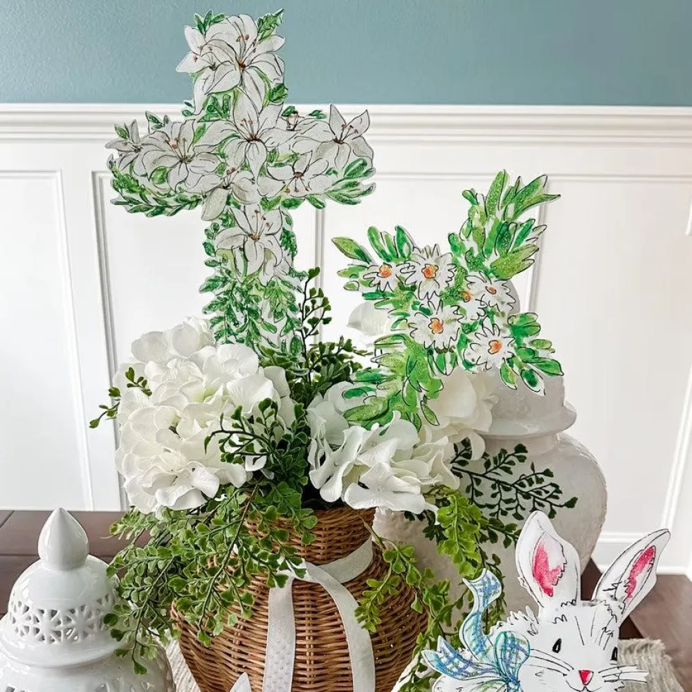 The Round Top Collection Beck’s Blooming Cross