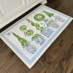 The Round Top Collection Beck’s Blue Bamboo Mat
