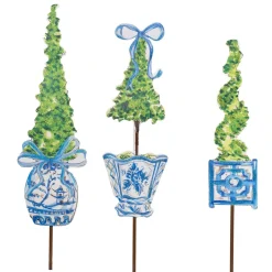 The Round Top Collection Beck’s Blue Boxwood Pots