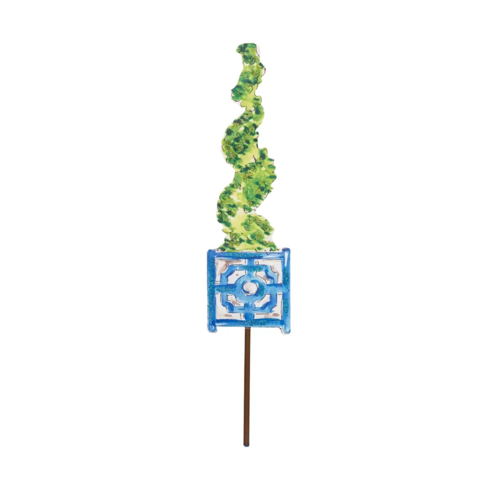 The Round Top Collection Beck’s Blue Boxwood Pots