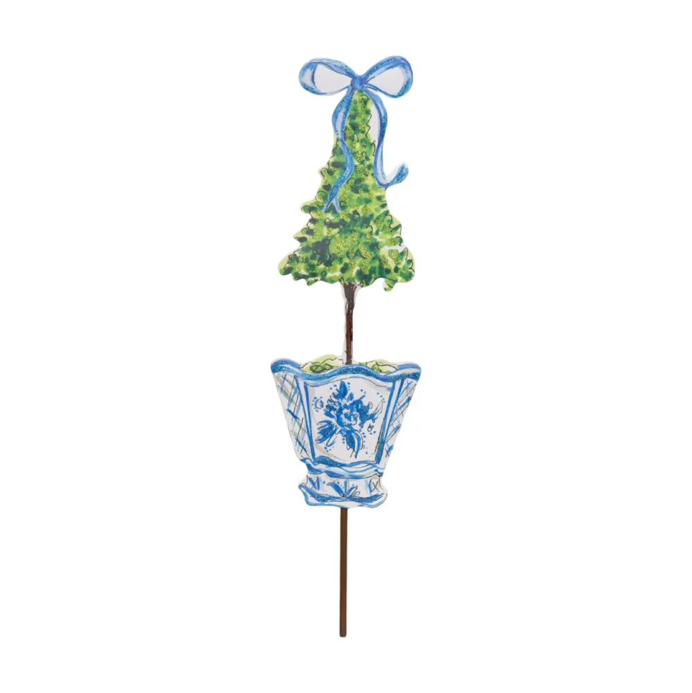 The Round Top Collection Beck’s Blue Boxwood Pots