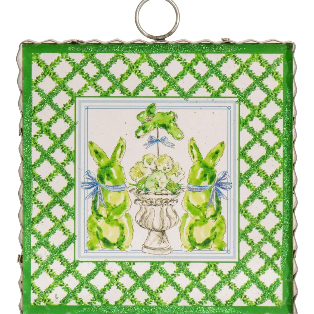The Round Top Collection Beck’s Boxwood Bunnies Mini Gallery Art