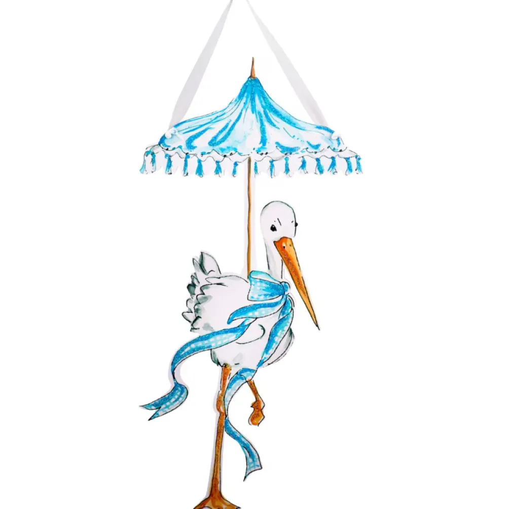The Round Top Collection Beck’s Boy Stork Door Hanger