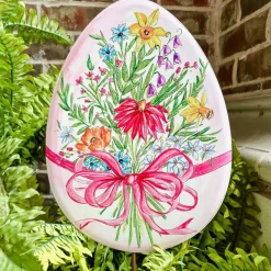 The Round Top Collection Beck’s Floral Easter Egg Stake