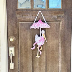 The Round Top Collection Beck’s Girl Stork Door Hanger