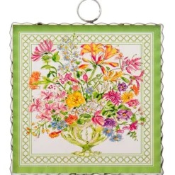 The Round Top Collection Beck’s Green Floral Arrangement Mini Gallery Art