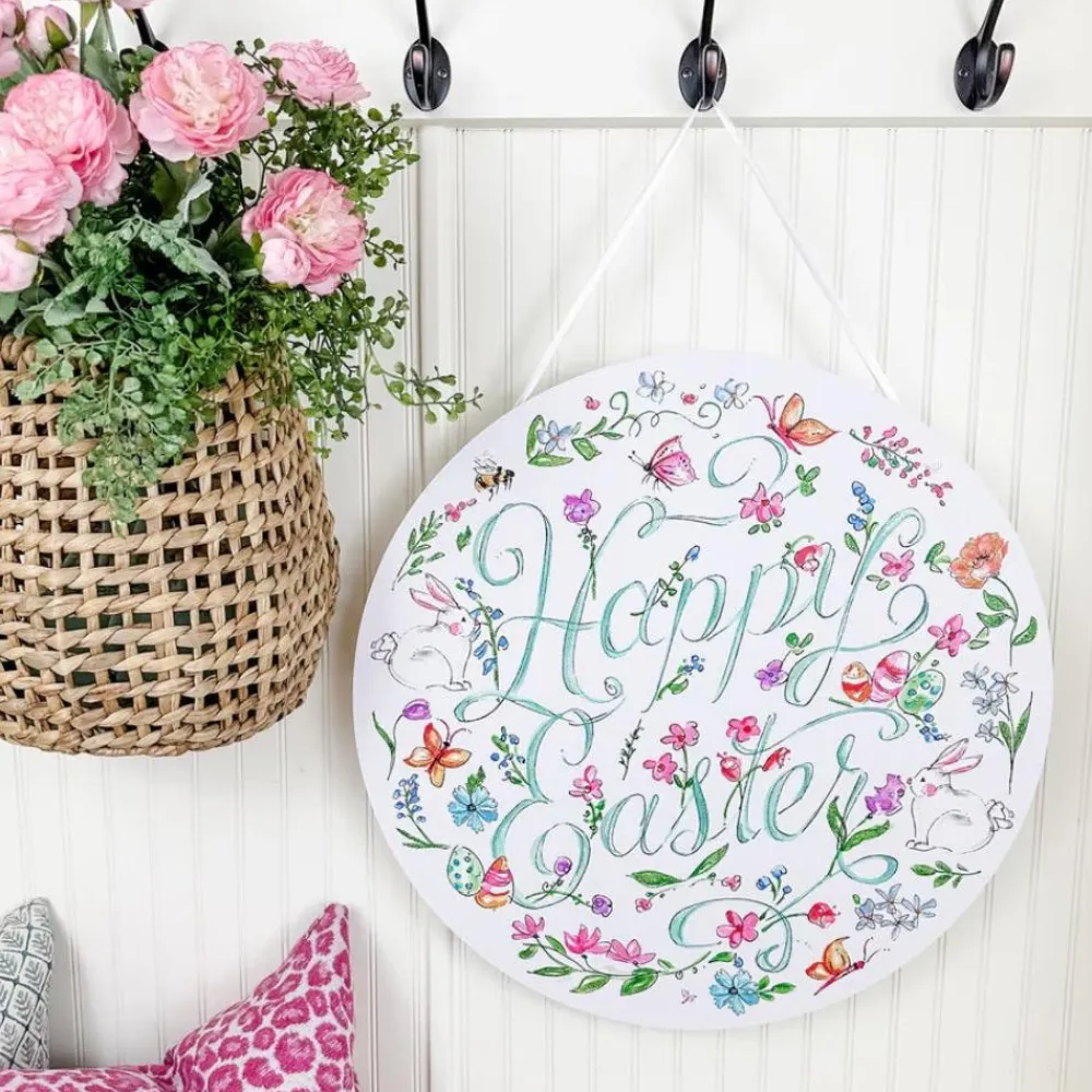 The Round Top Collection Beck’s Happy Easter Door Hanger