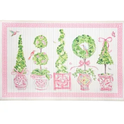 The Round Top Collection Beck’s Pink Bamboo Mat