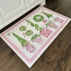 The Round Top Collection Beck’s Pink Bamboo Mat