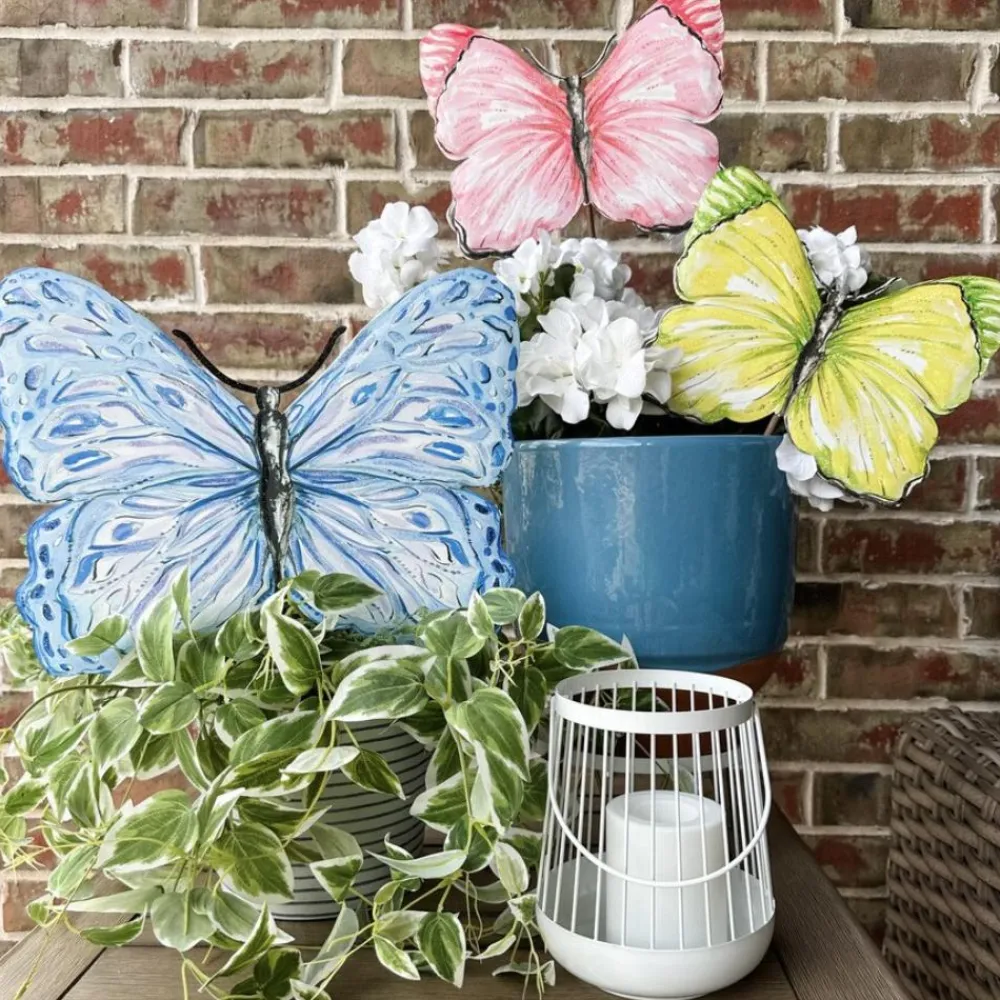 The Round Top Collection Beck’s Pink & Yellow Butterfly, Medium
