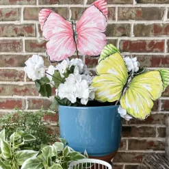 The Round Top Collection Beck’s Pink & Yellow Butterfly, Medium