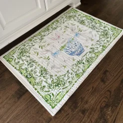 The Round Top Collection Beck’s Posh Bunny Bamboo Mat