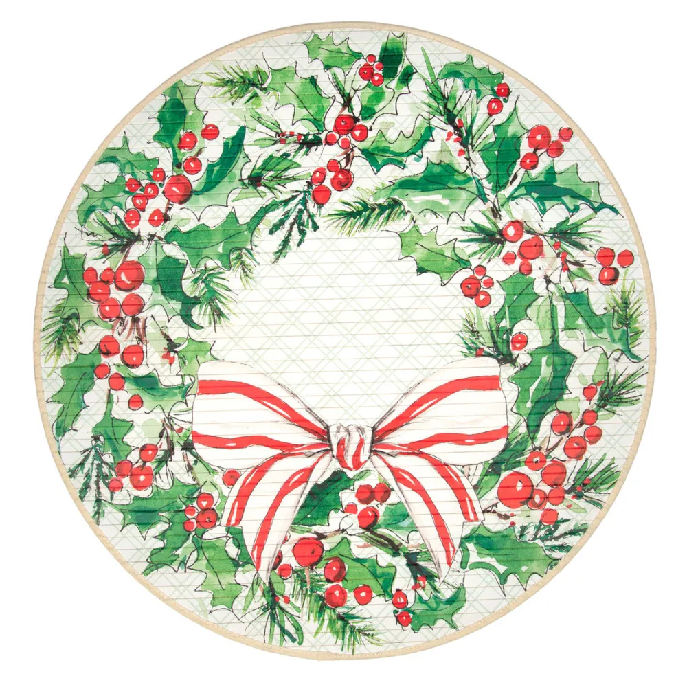The Round Top Collection Beck’s Round Holly Mat