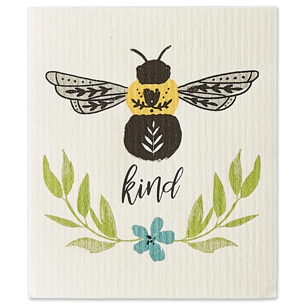 Design Imports Bee Kind Swedish Dishcloth