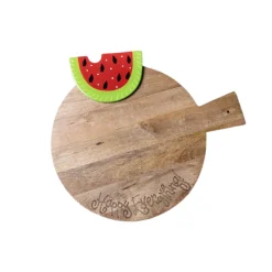 Happy Everything Big Wooden Serving Board by !
