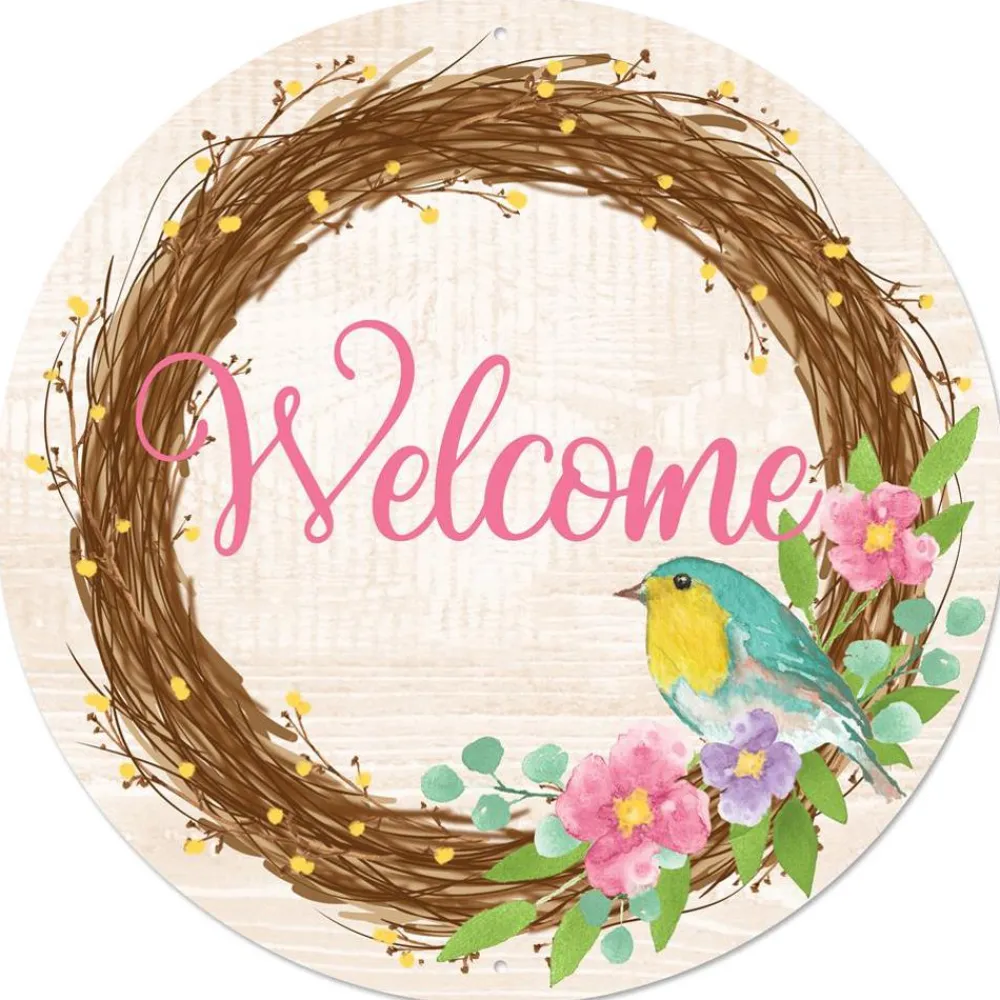 Craig Bachman Bird Nest Metal Sign