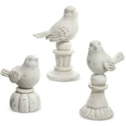 RAZ Birds on Pedestals Set