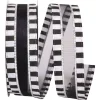 Reliant Ribbon Black and White Beetlejuice Ribbon, 1.5"X 25YD