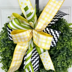 Farrisilk Black and White Illusion Ribbon, 4" X 10YD
