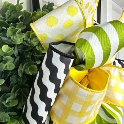 Farrisilk Black and White Illusion Ribbon, 4