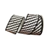 Farrisilk Black and White Illusion Ribbon, 2.5" X 10YD