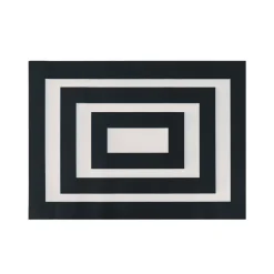 Evergreen Black and White Layering Mat