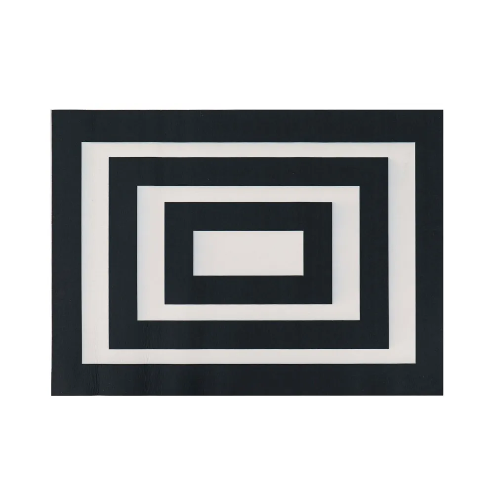 Evergreen Black and White Layering Mat