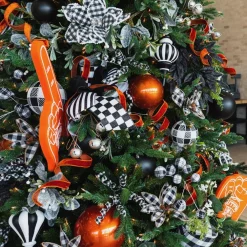 Farrisilk Black Matte Ball Ornament, 6"
