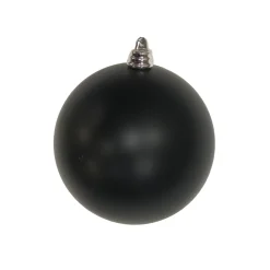 Farrisilk Black Matte Ball Ornament, 4"