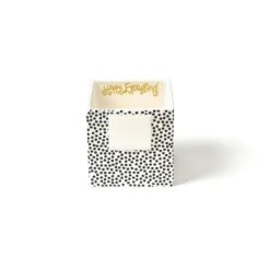 Happy Everything Black Mini Dot Small Nesting Cube by !