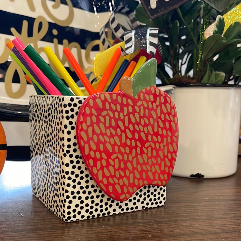 Happy Everything Black Mini Dot Small Nesting Cube by !