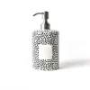 Happy Everything Black Small Dot Cylinder Soap Pump by !