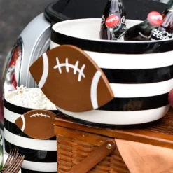 Happy Everything Black Stripe Mini Bowl by !