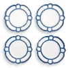 Two's Company Blue Bamboo Touch Dinner Plate Set