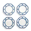 Two's Company Blue Bamboo Touch Salad Plate Set